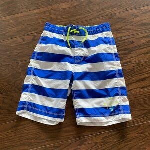 GAP Blue and White Striped Kids Bathingsuit